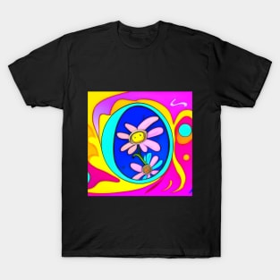 Psychedelic Flower 6 | AI Generated design by @remlorart T-Shirt T-Shirt